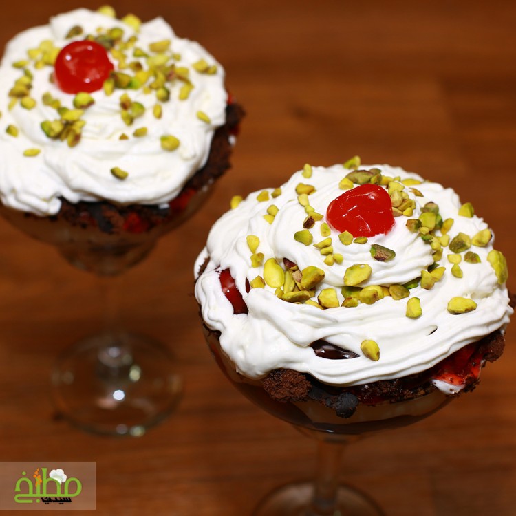 حلى كاسات كيك الشوكولاتة خطوة بخطوة بالصور