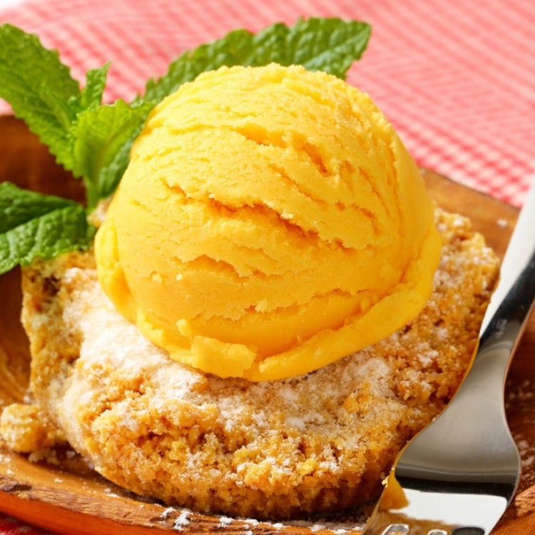 آيس كريم المانغو للنباتيين