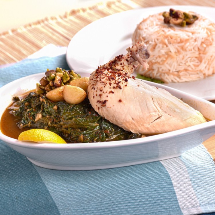 ملوخية بالدجاج