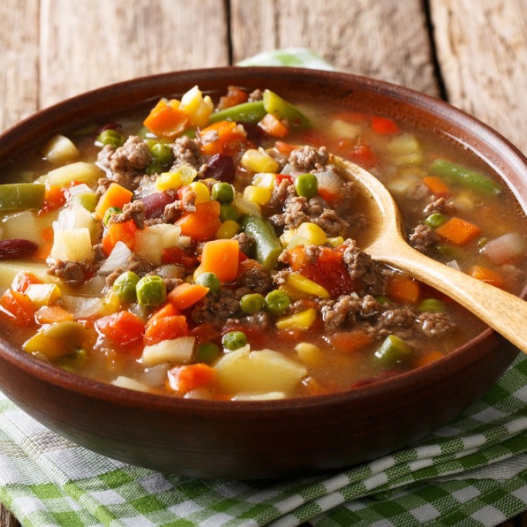 ايدام الخضار باللحم المفروم