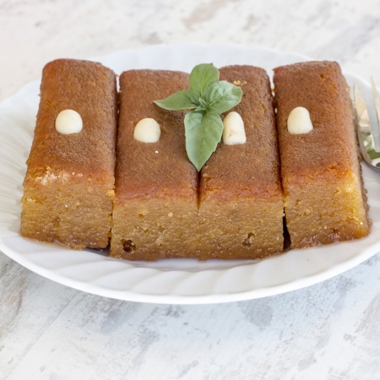 حلى السميد المحموس البارد