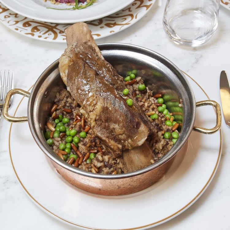 الأوزي مع ضلع الخروف