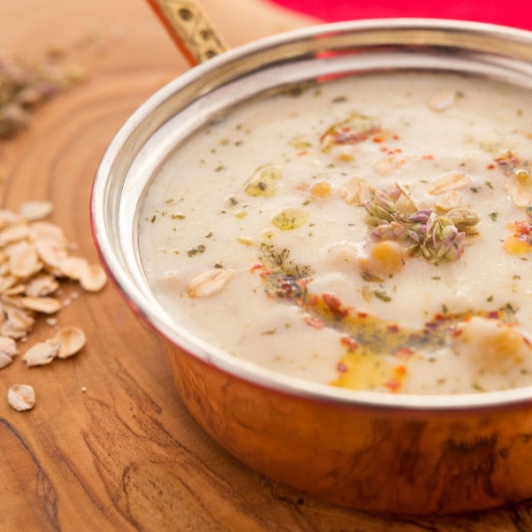 شوربة الشوفان بالحليب