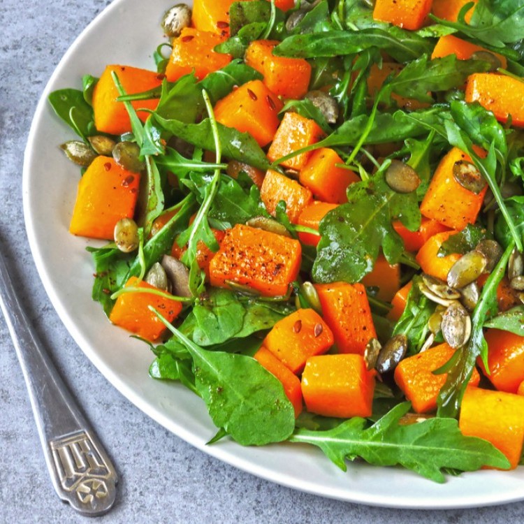 2c435dab3f2fa1638bd703b076d8072b_w750_h750 سلطة الجرجير بالقرع المشوي