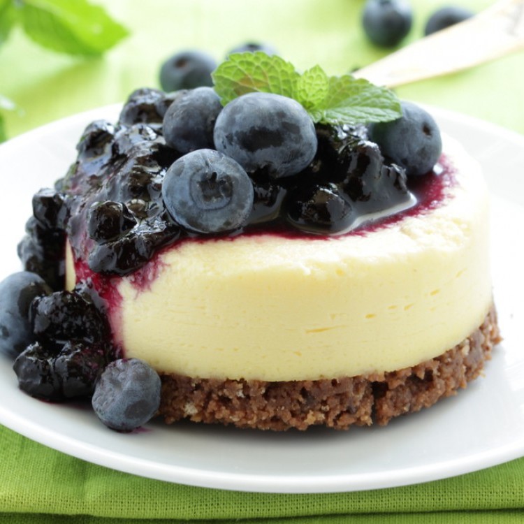 تشيز كيك البلوبري بدون فرن