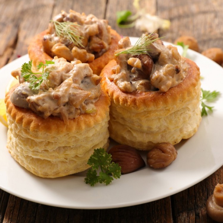 بف بيستري بالفطر لمقبلات شهية