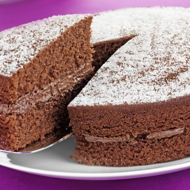 كيكة اسفنجية بالشوكولاتة