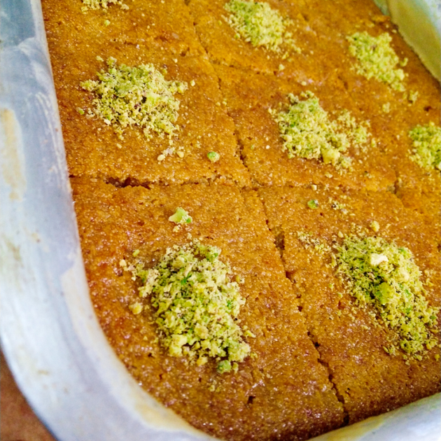 بسبوسة الحليب المبخر