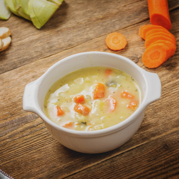 شوربة الخضار بالكريمة