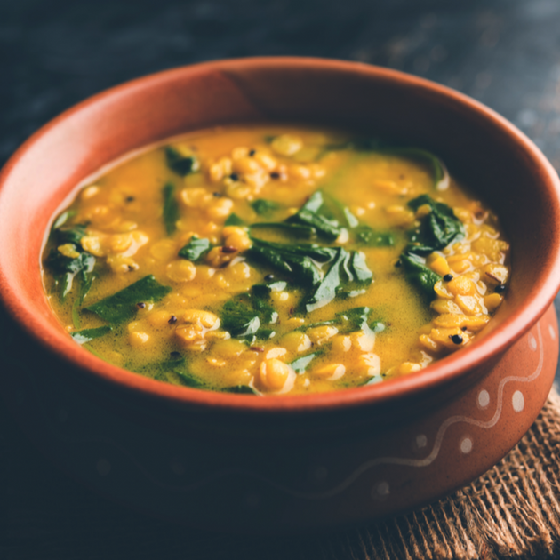 شوربة عدس مع السلق