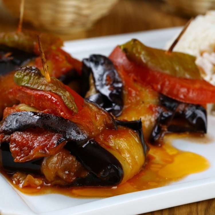 كباب مقلي بالباذنجان