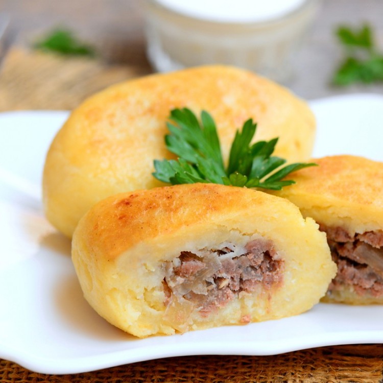 كبة البطاطس باللحم المفروم المقلية