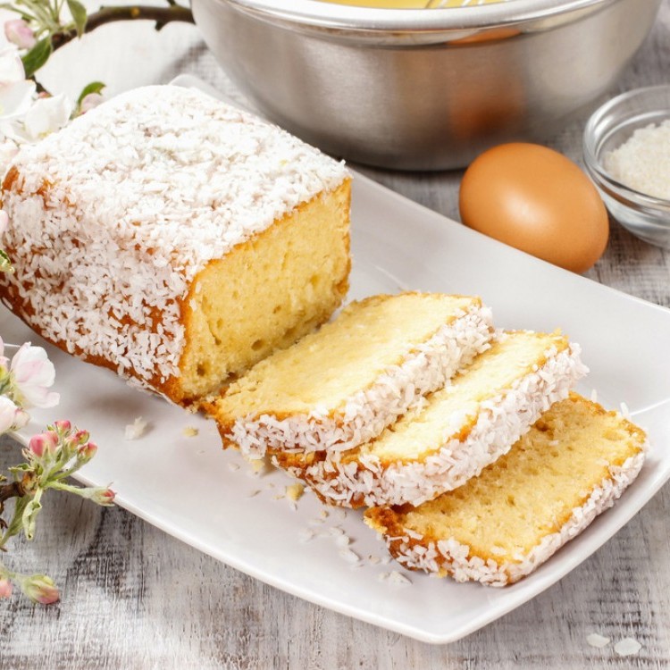 كيكة جوز الهند الهشة