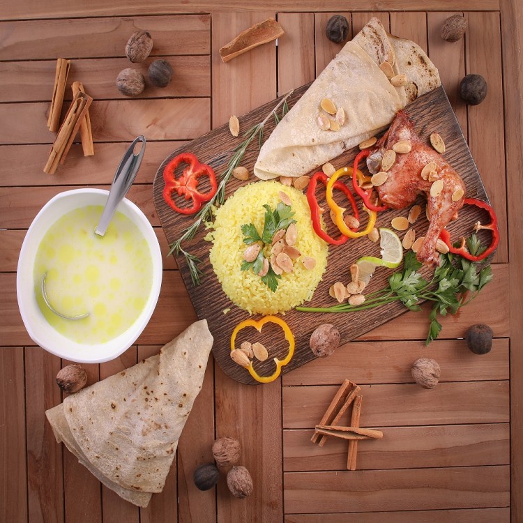 المنسف بالدجاج