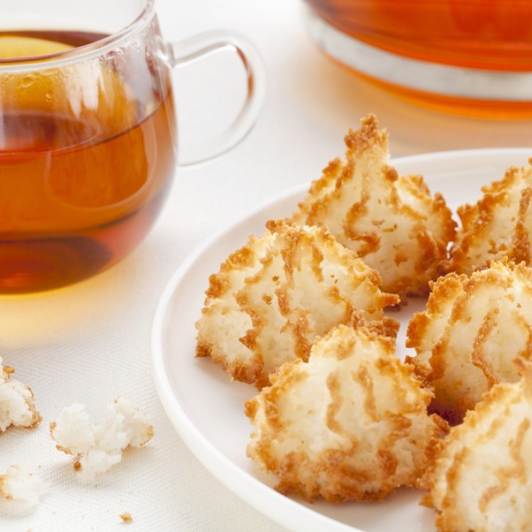 ماكرون جوز الهند المحمص