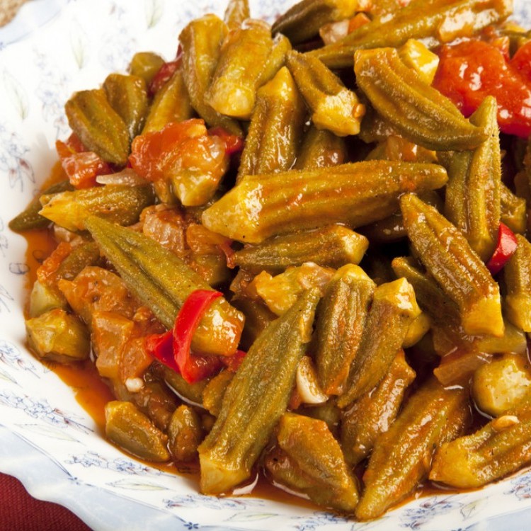 بامية باللحم