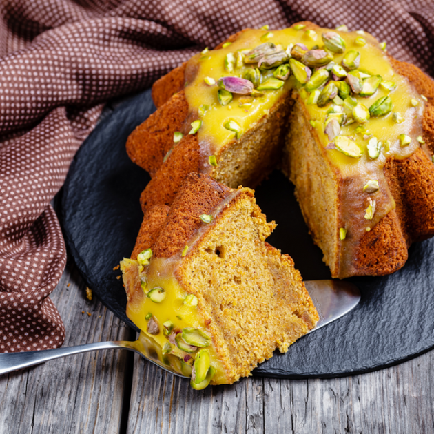 كيك الفستق الحلبي