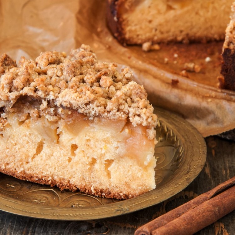 كيك القرفة بالجوز