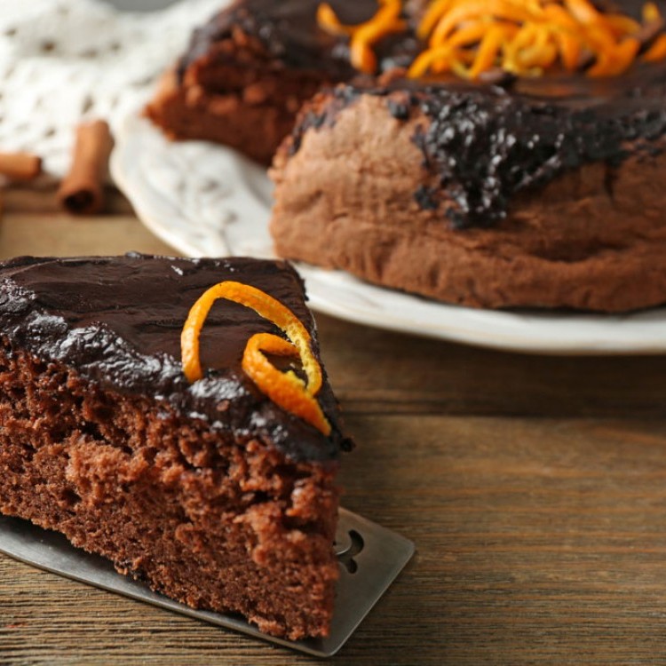 كيك البرتقال بالشوكولاتة