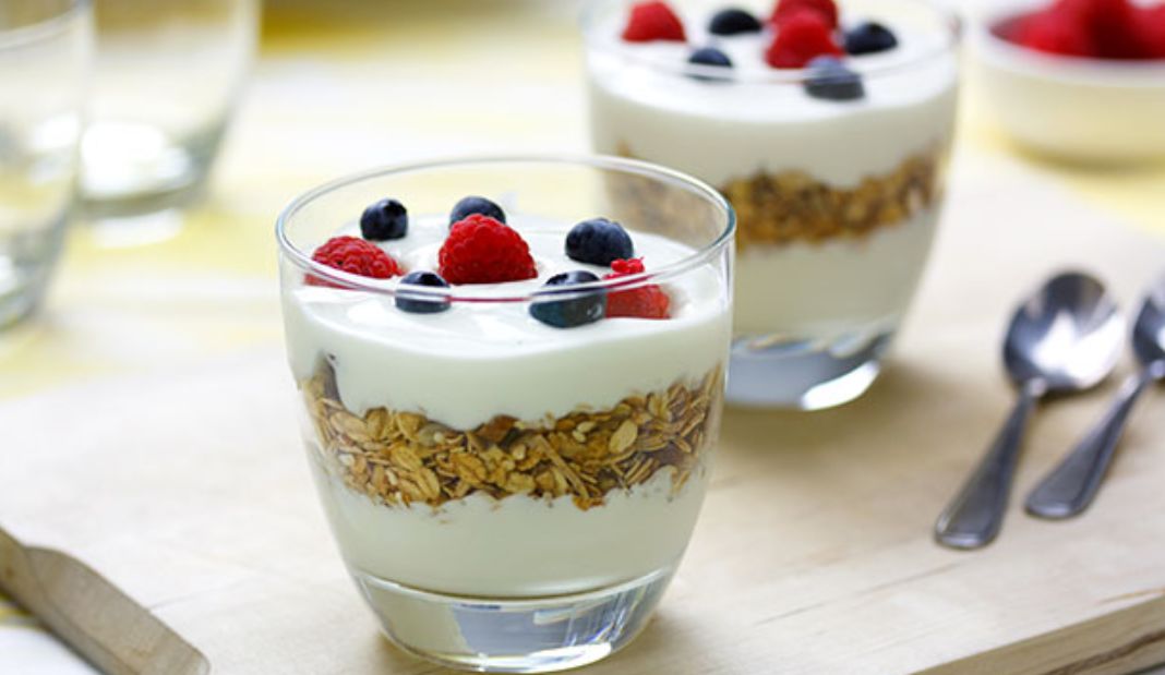 الزبادي مع الشوفان