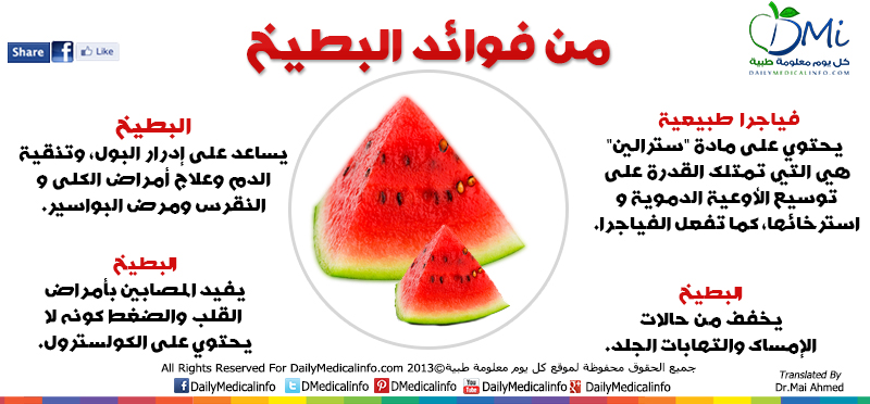فوائد البطيخ الاحمر