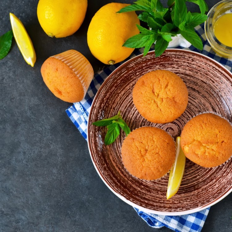 كب كيك الليمون بالقرفة