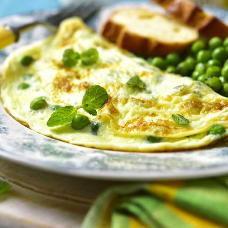 عجة البيض المشوية بالخضار