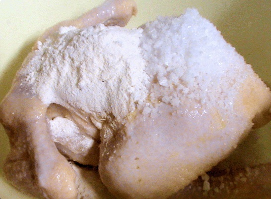 طريقة غسل الدجاج