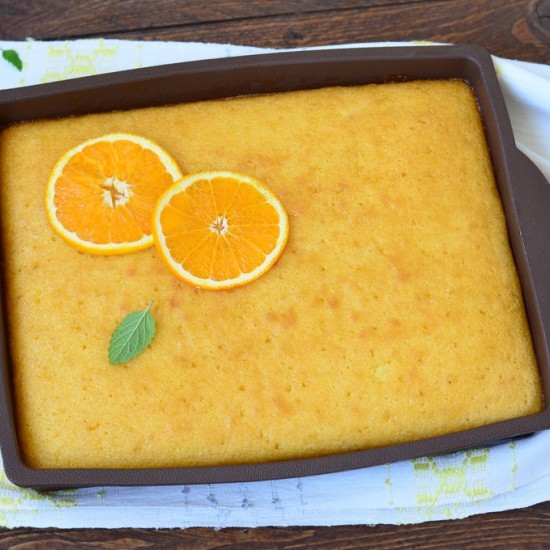 كيك السميد بالبرتقال